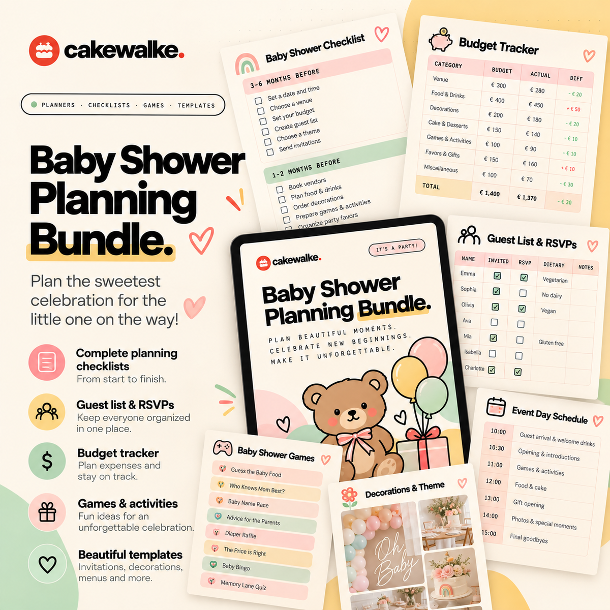 Baby Shower Planning Bundle