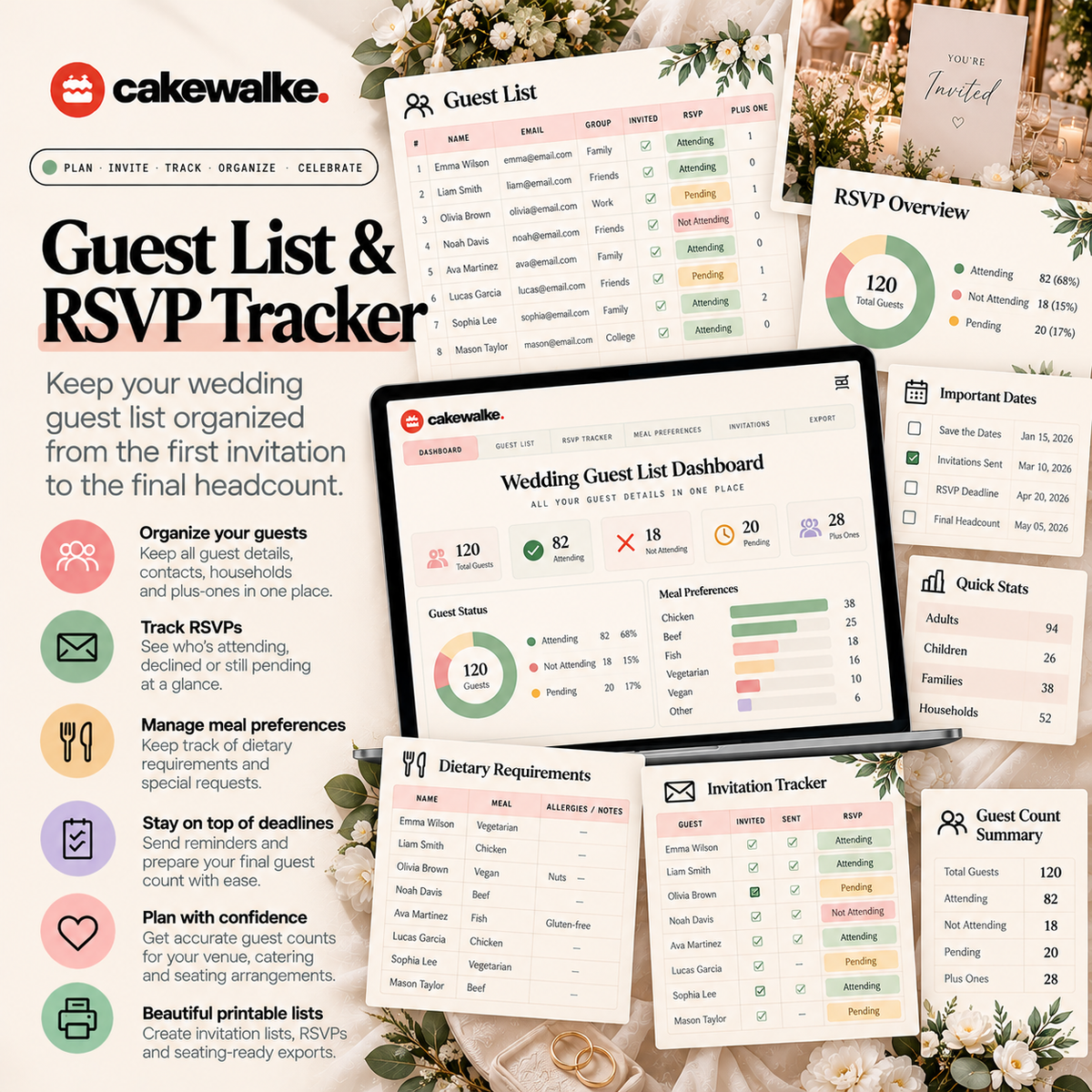 Guest List & RSVP Tracker