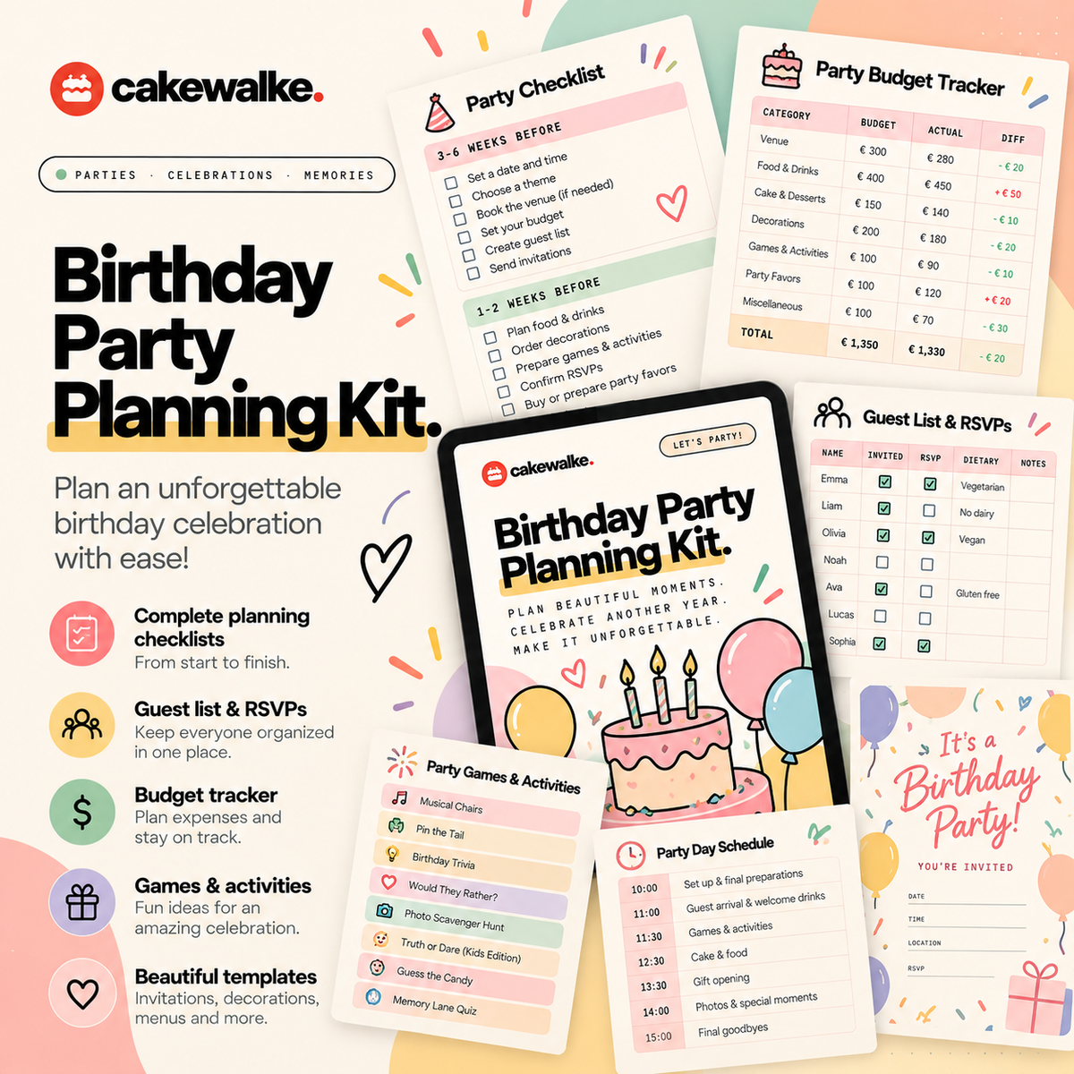 Birthday Party Planning Kit